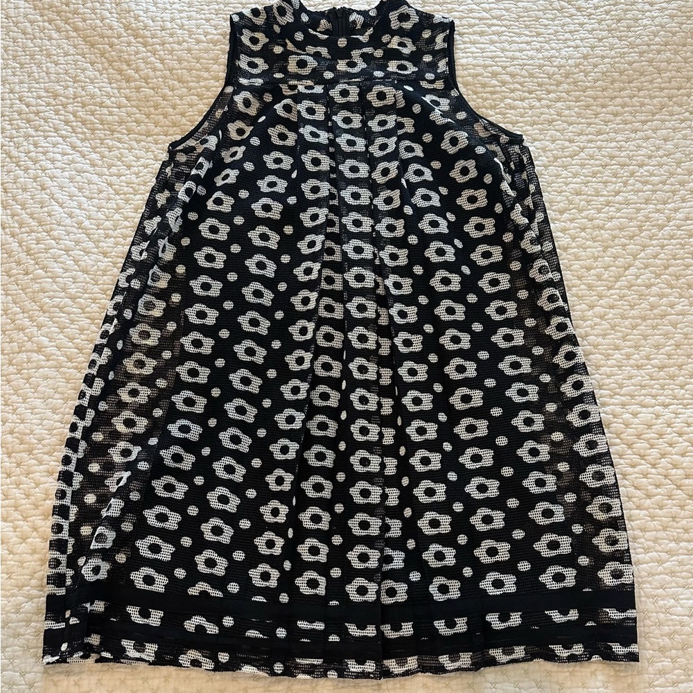 Sachin + Babi Black and White A-Line Midi Dress